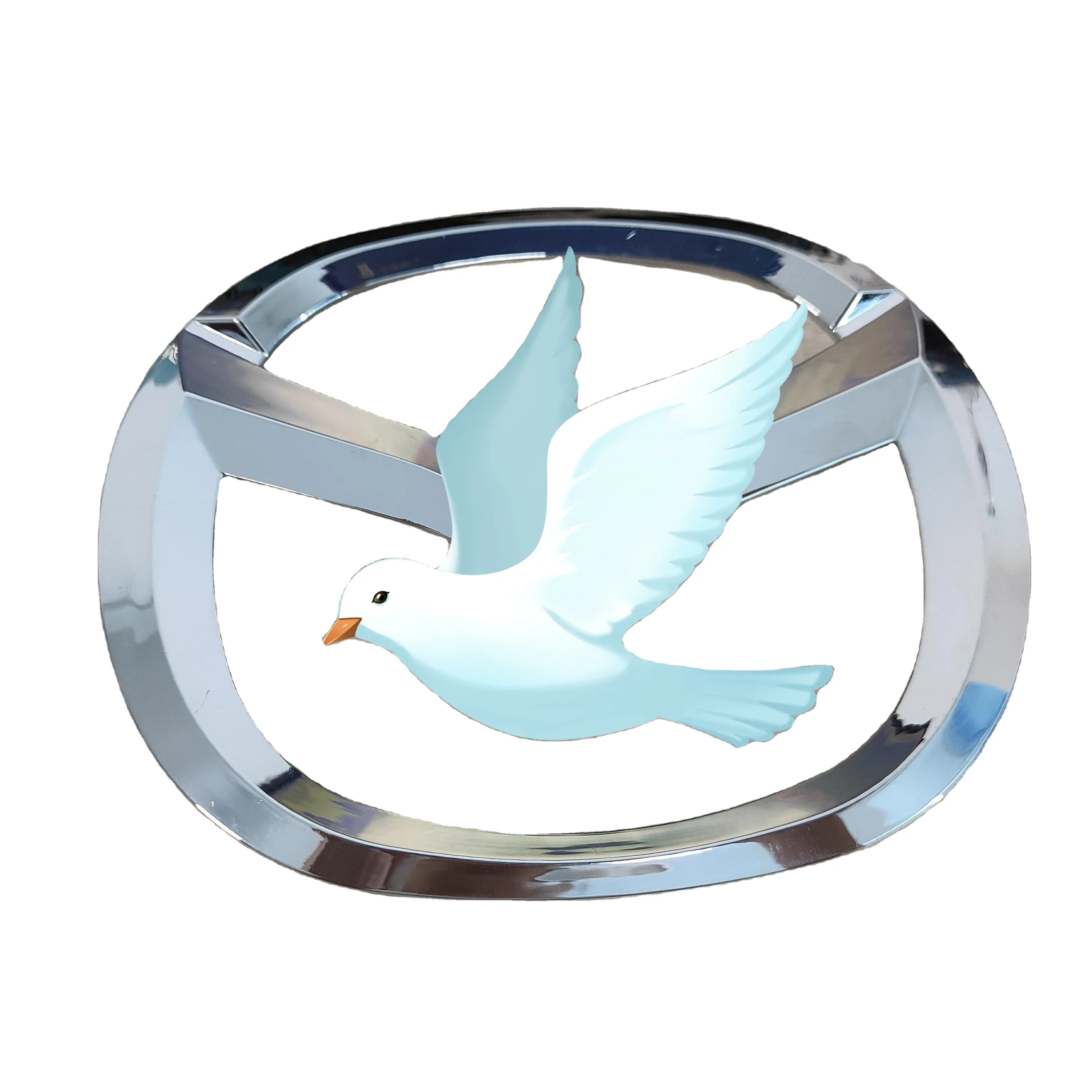 High Quality ABS Plastic Best Chrome Car Emblem For New Car Model With 4 Pins On Backside Car Badge