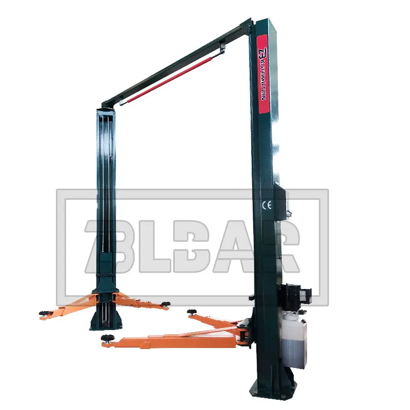4t Asymmetry Automatic Hydraulic Workshop Auto 2 Two Post Gantry Car Lifting Machine Clear Floor Hoist