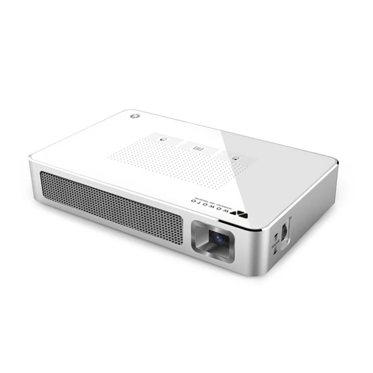WOWOTO Smart Pocket Pico Projector New DLP Digital Projector 854*480, Support 1080p Led Light RGB LED TI DLP DMD 0.3 Android 7.1