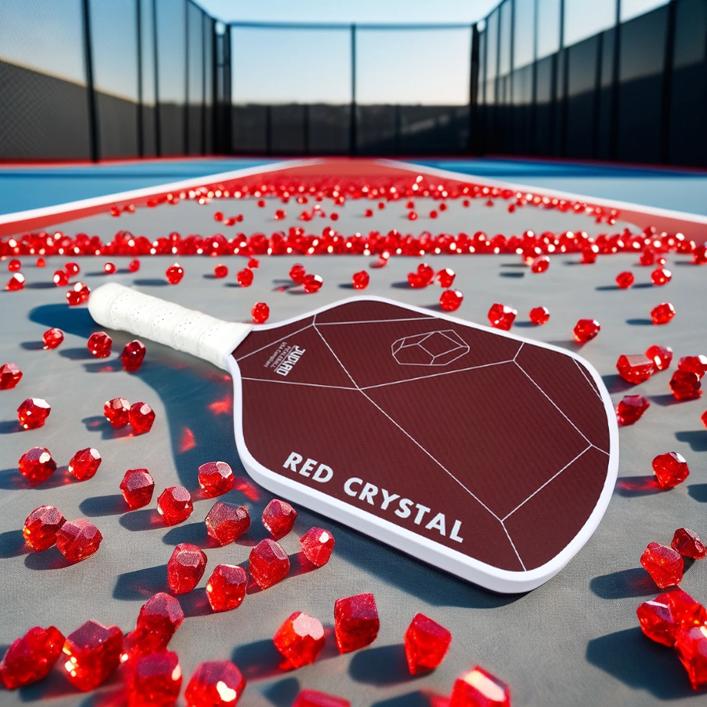 The Red Crystal 16MM Kevlar Pickelabll Paddle Is Designed To Give Players a Taste of Top Performance Without The High Cost
