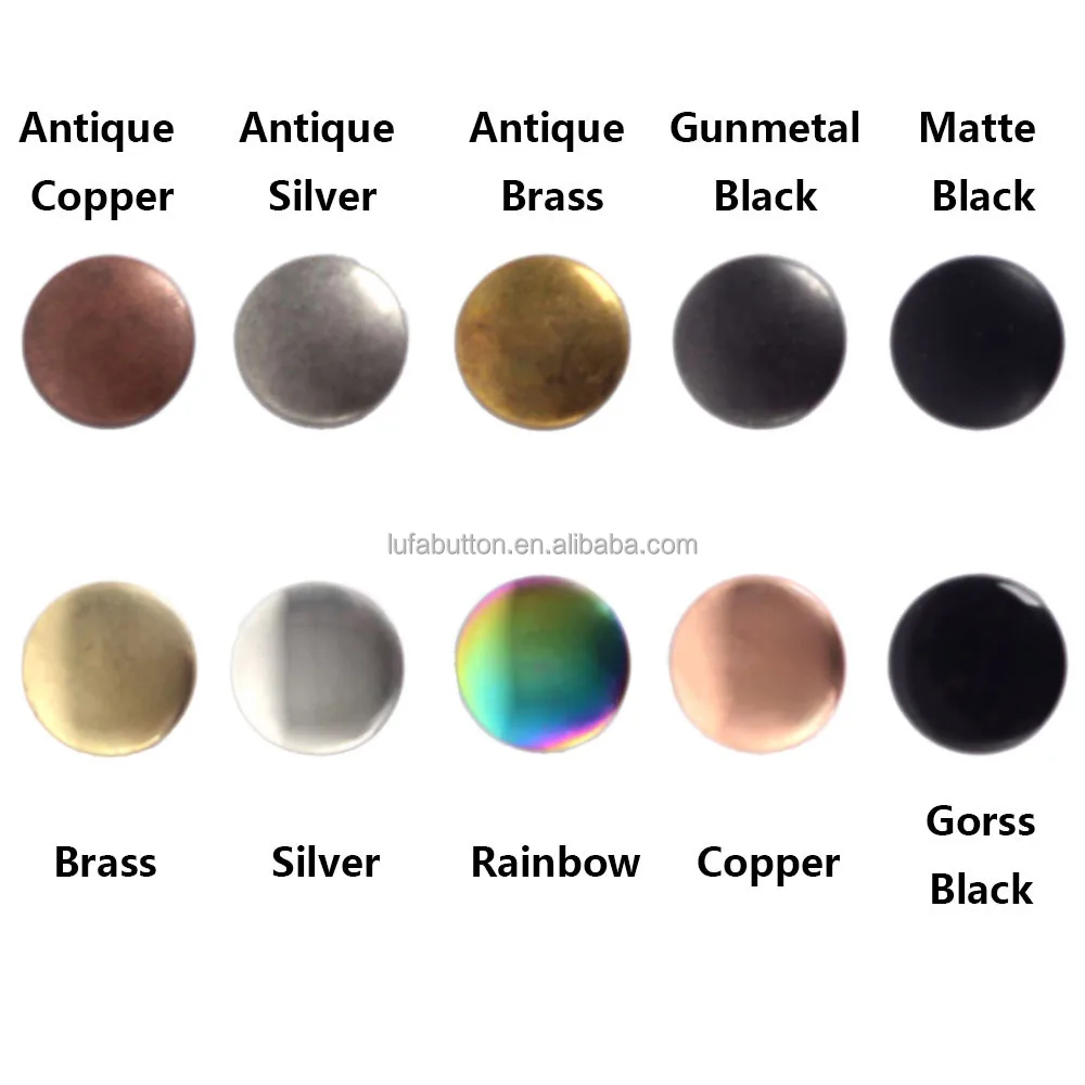 Fastener Black Snap Buttons Stainless Steel Press Stud Button for Marine Boat Canvas Bags Leather Sewing