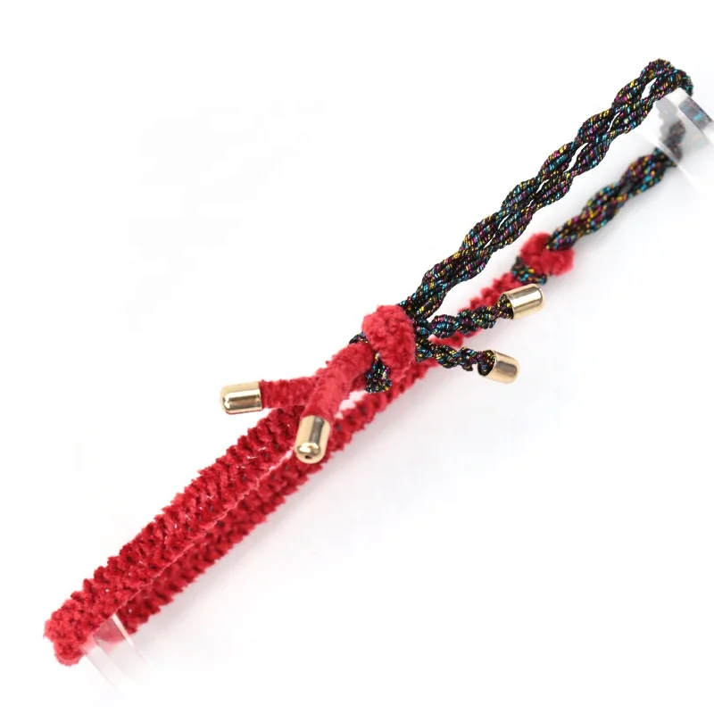 
Ins Stock Korean Design Fur Thread Velvet Winter Knot Hair Band Tie Ponytail Holder For Women 