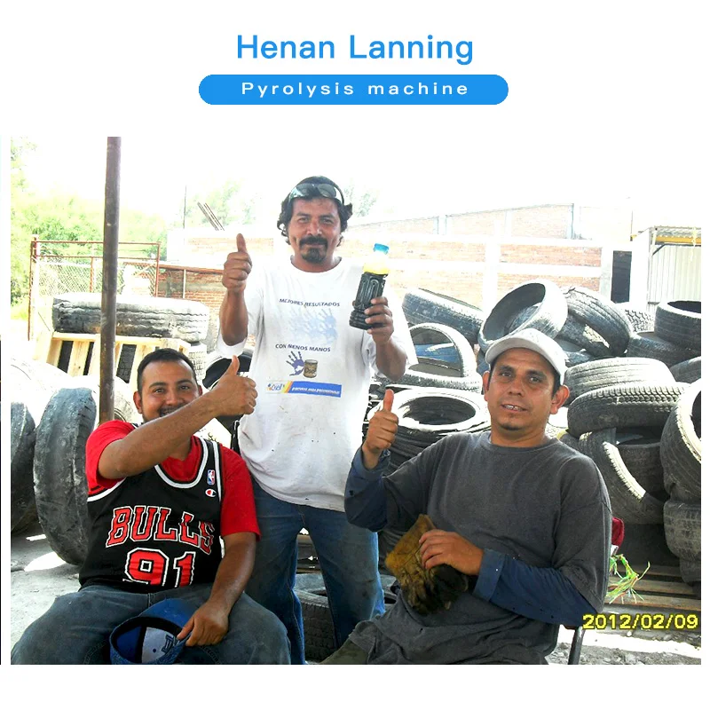 
LanNing 15T waste tire recycling pyrolysis machine 