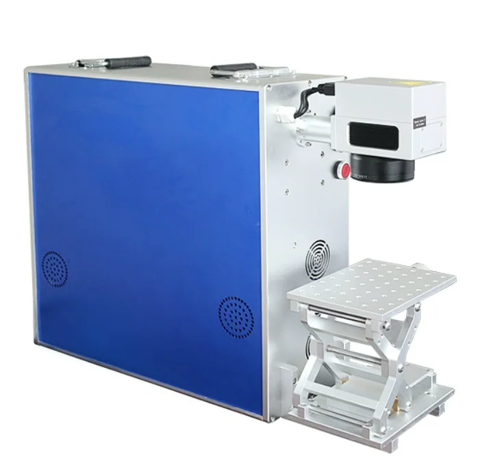 metal fiber 30w mini laser printer color module ring engraver marking machine