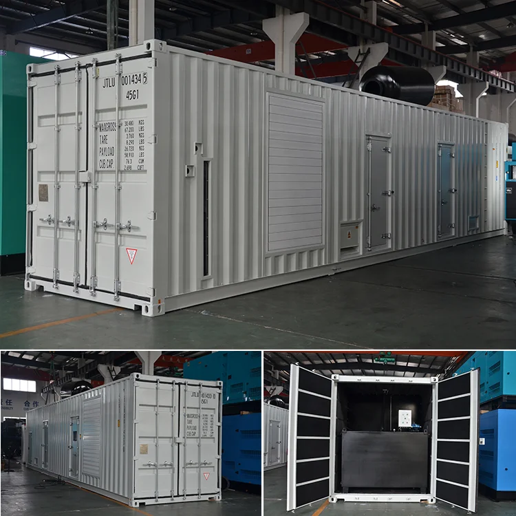 Industrial 2mw diesel generator price of 2500kva generator set containerized diesel generators