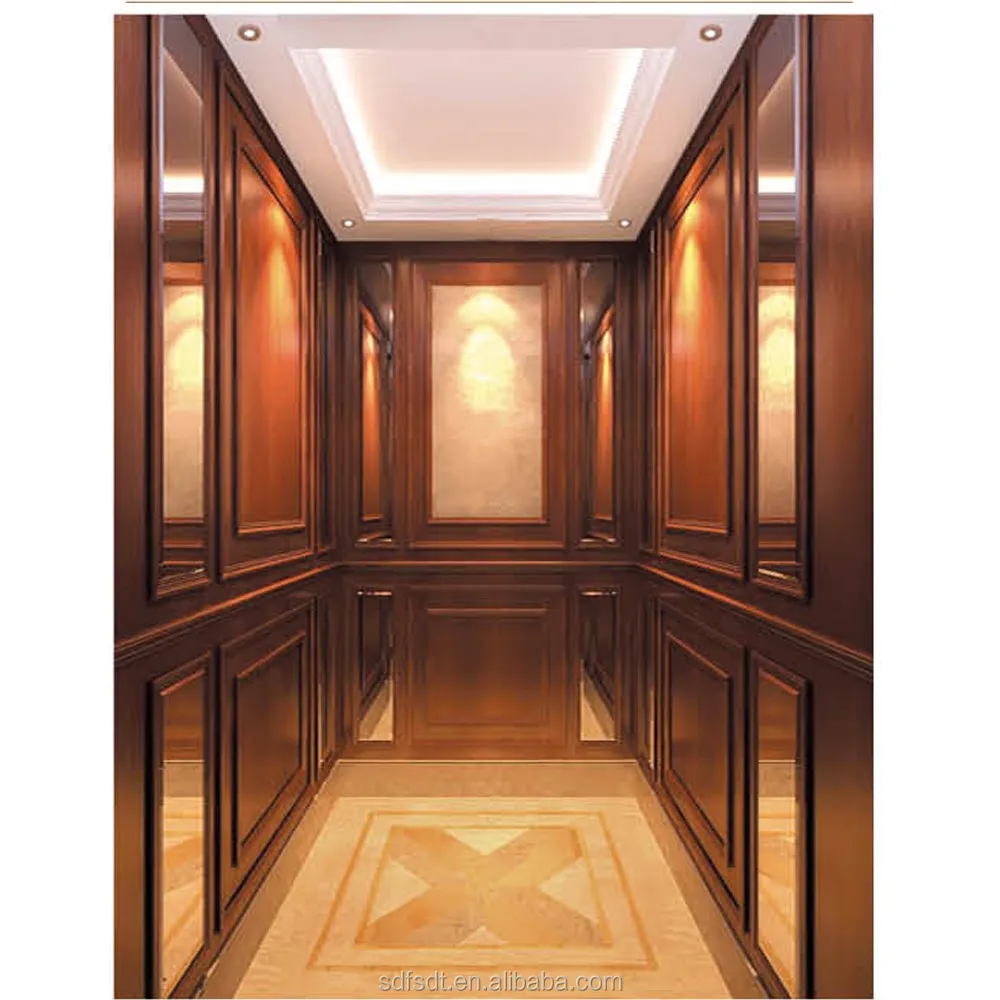FUJIZY brand villa  elevator FUJIZY  villa  home elevator indoor steel shaft and glass lift