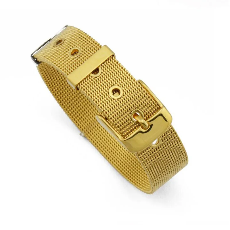 
DIY Adjustable Stainless Steel Charms Bracelet Jewelry 