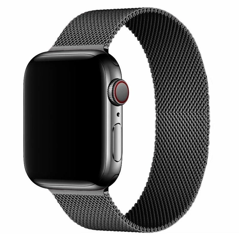 Ремешок «Миланская петля» для Apple watch band 44 мм 40 iWatch Band 38 42 металлический магнитный браслет series 4 5 6