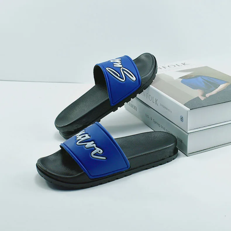 Custom embossed logo mens big size 16 anti-slippery beach thick platform ladies slides sublimation customizable slippers 2024