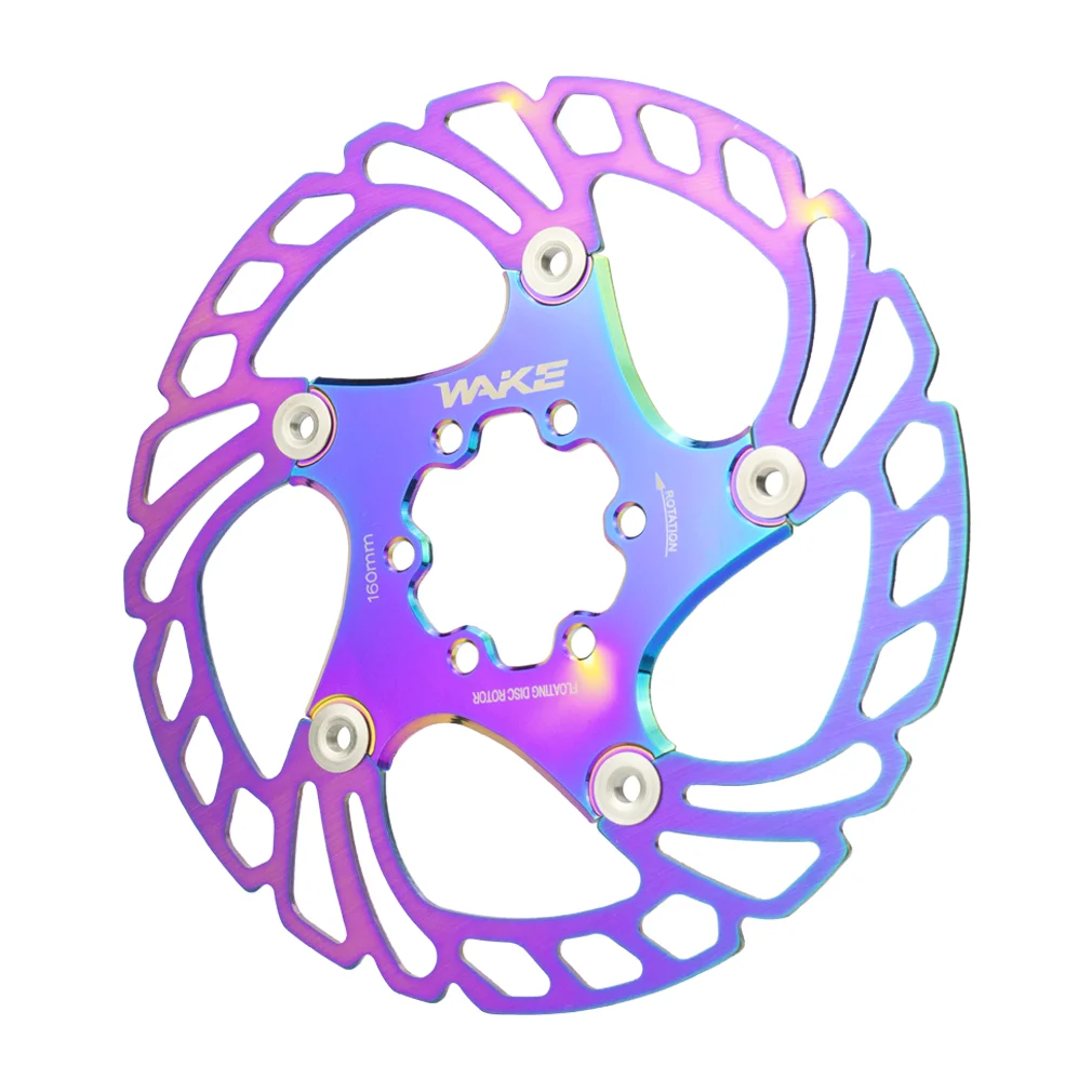 Floating Heat Dissipation 160mm Mountain Bicycle Disc Brake Disc with 6 Bolts MTB Road Bike Brake Disc WAKE Bicycle Brake Rotor