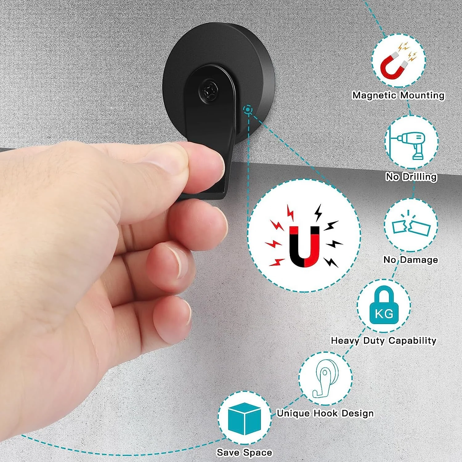 Best strong magnetic hook for christmas decorations garland wreath pendant key clothing home decorations