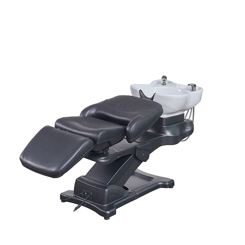 2 In 1 Electric Shampoo Bed Hair Head SPA Massage Table Beauty Washing Chair Japanese  Salon Equipment Set for Hair Salon