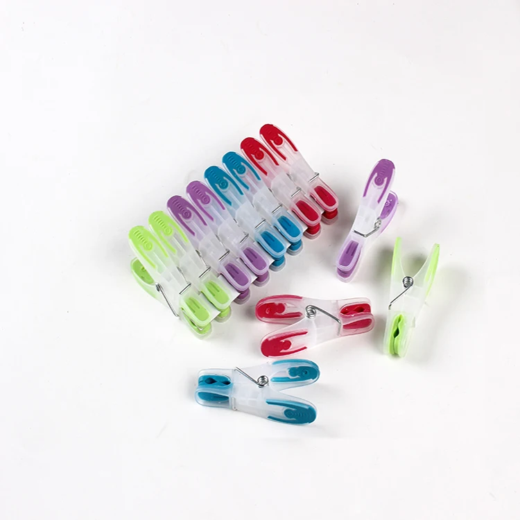Clothespins Durable Clothes Pegs Pins Clip Colorful Plastic Multifunction Bathroom Modern Rectangle Daily