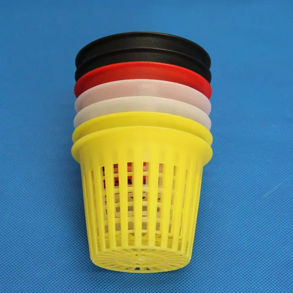 greenhouse Hydroponics NFT 2 inch plastic net cup Hydroponic  Growing Plant Pot Mesh Cup