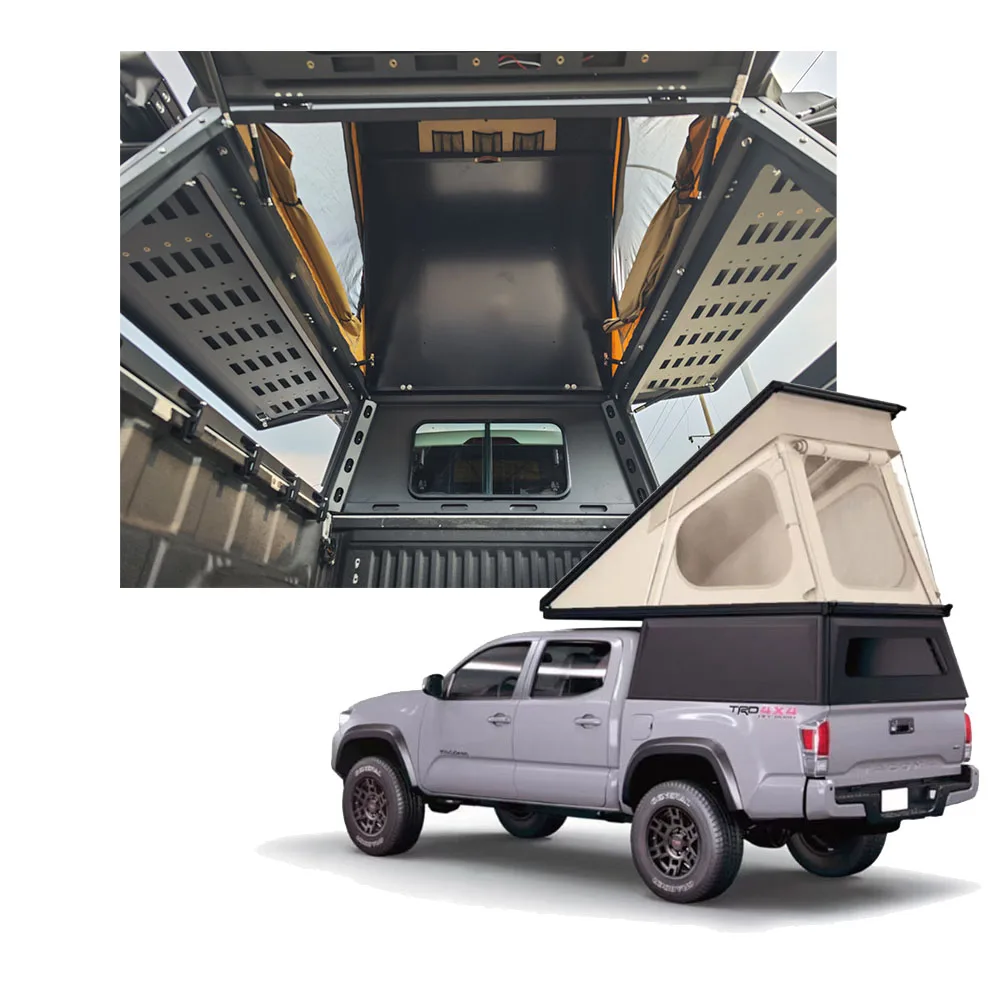 Hardtop Truck Camper Shell Aluminum Topper Tent Hard Car Roof Tent