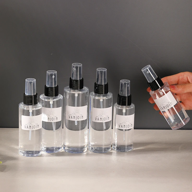 Wholesale 15ml - 500ml cosmetics pet continuous skincare bottle Empty Plastic Spray Bottles With Fine Mist Sprayer