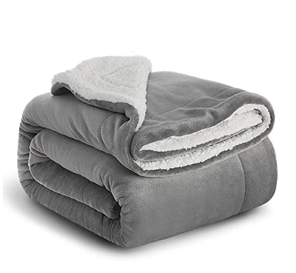 Custom Luxury Warm Fabric Ultra Soft Throw fleece Blankets Plush Sherpa Throw Blanket Throw Blanket