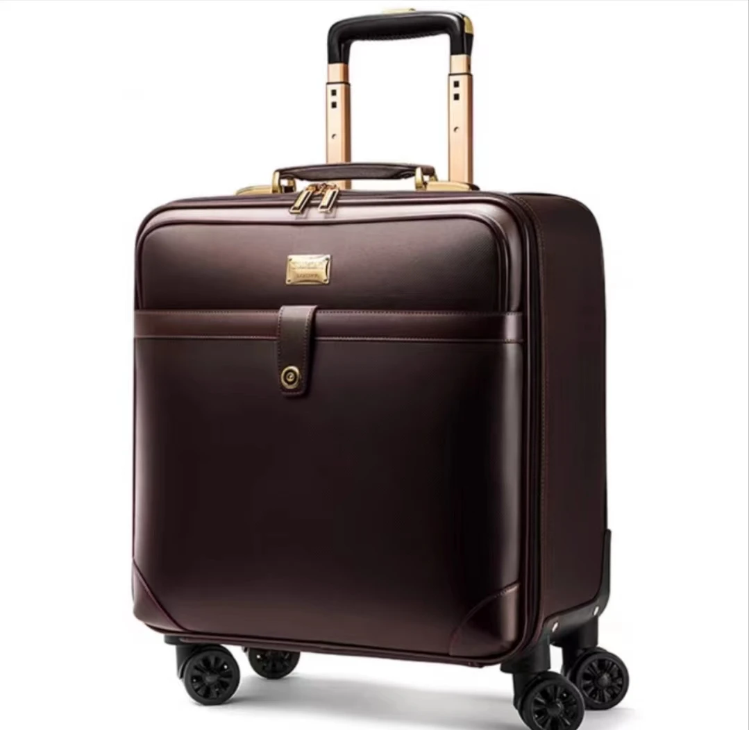 High Quality Travel Bags Spinner Wheel 16 inch Suitcases Travel Large Capacity Carry on Pilot Luggage for Gift