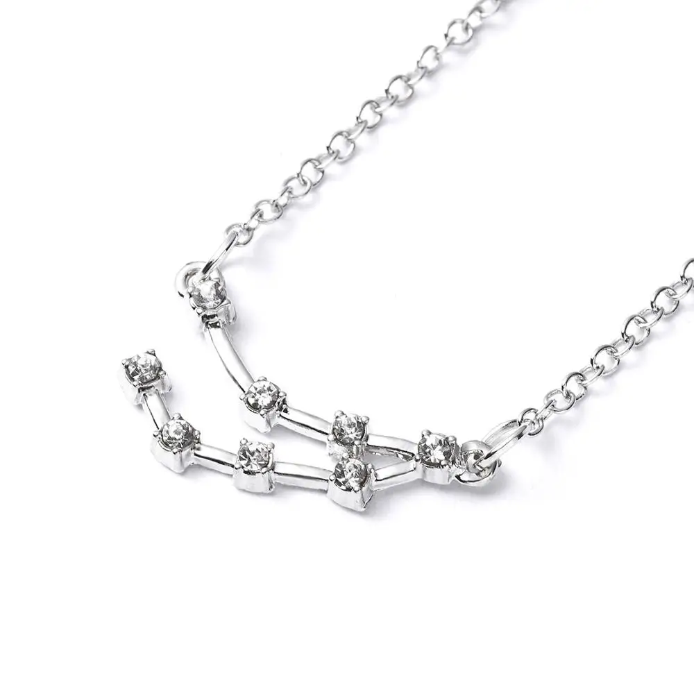 Creative 12 constellation Necklace personality Chinese Zodiac exclusive Necklace female student clavicle chain jewelry wholesale