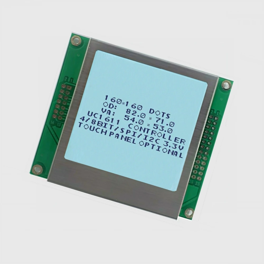 Графический экран Fstn 3 дюйма, разрешение 160x160, 160*160, пользовательские Модули ЖК-дисплея I2c