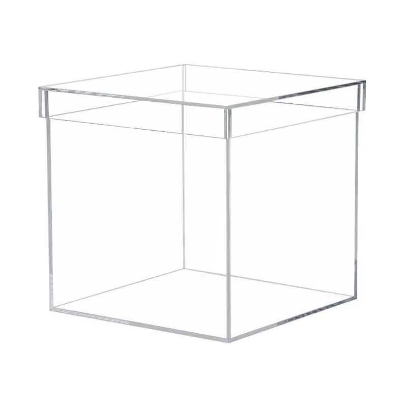 Acrylic Candy Box Custom Clear Plexiglass Acrylic Display Box With Lid