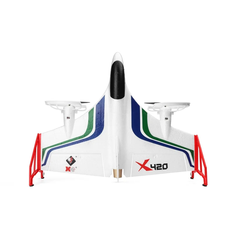 2022 Wltoys XK X420 самолет с бесщеточным Мотором вертикальный взлет со светодиодной подсветкой Радиоуправляемый планер неподвижным крылом радиоуправляемые самолеты электрический
