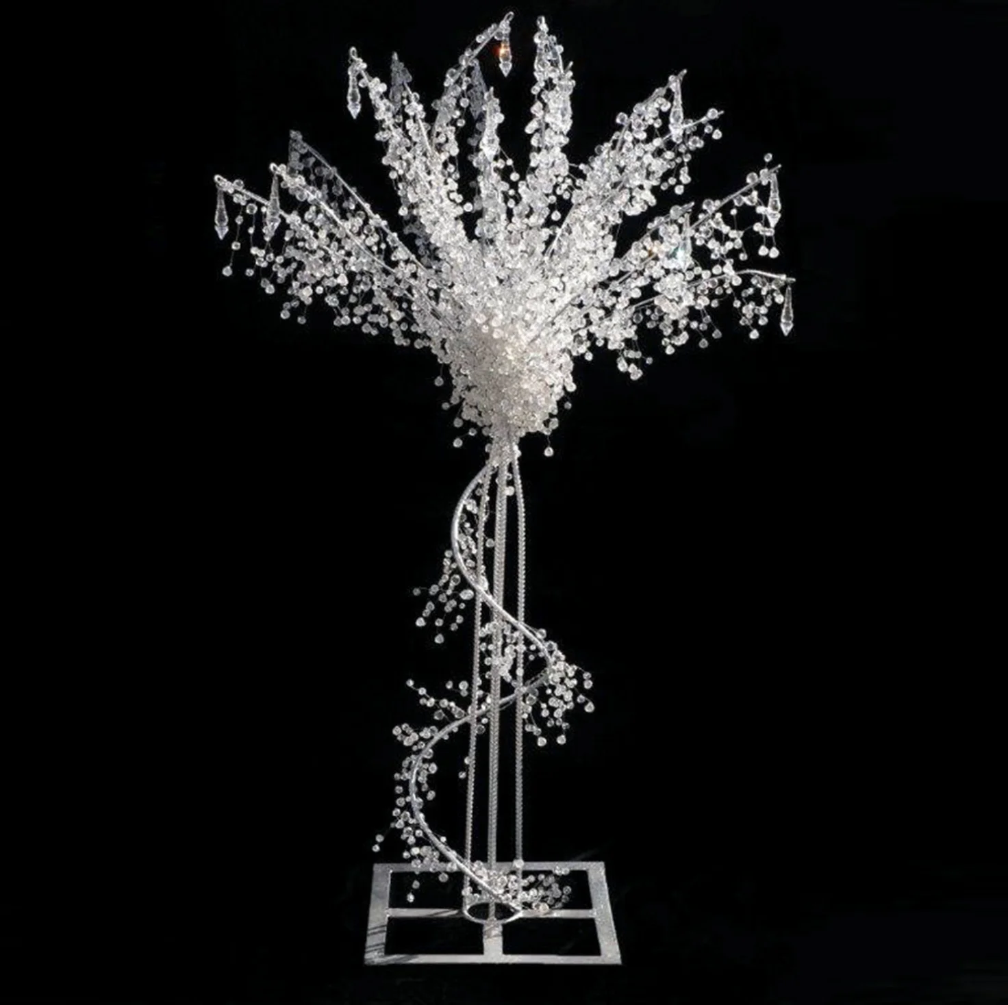wholesale event decoration crystal tree ornaments wedding table crystal tree centerpiece