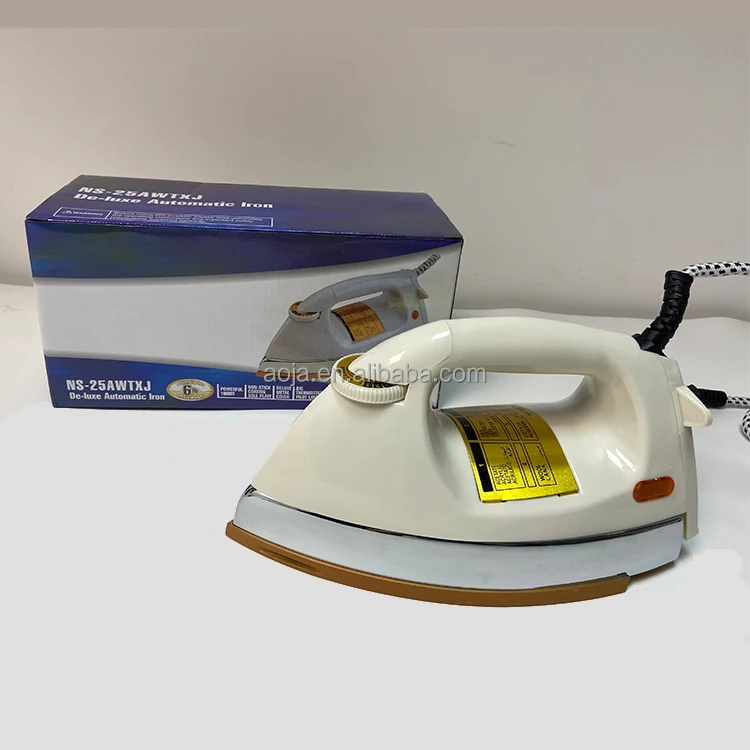 220V 1000W White Factory Stock Cheap Price for Family Wholesale DRY IRON Temperatures Stable Automatic Heavy Electric Cloth Iron