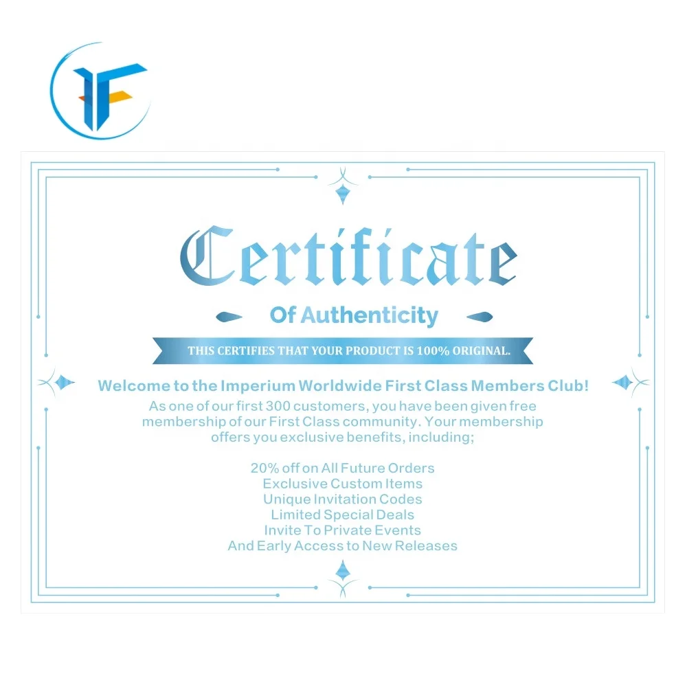 High quality watermark paper security certificate holographic gold foil certificate printing
