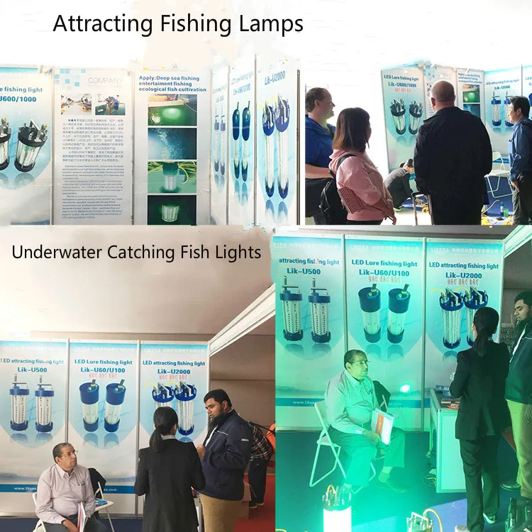 Fishing Light 30W Attracting Fish Lamps Yacht Reservoir Fancier Lake Bay Gather Yellow Green Lighting