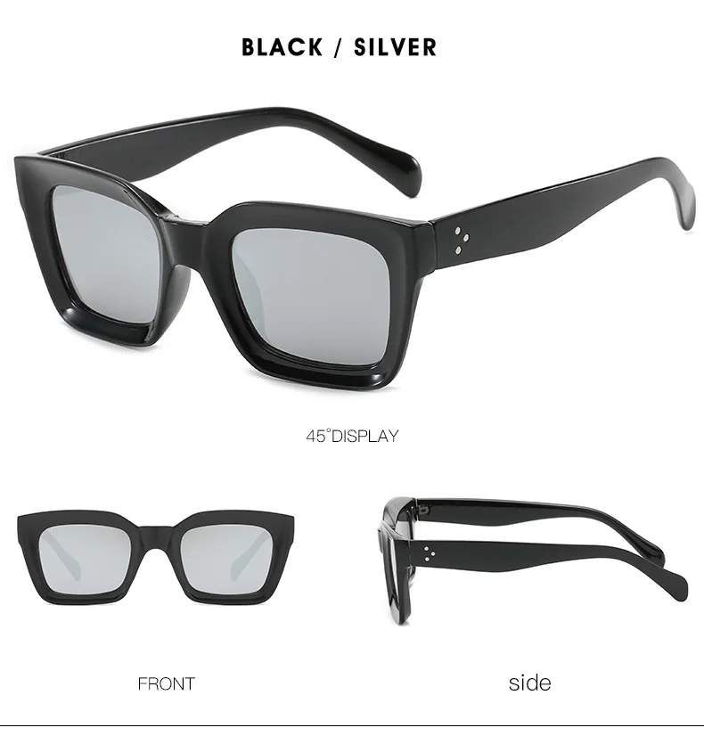 Лидер продаж солнцезащитные очки для мужчин и женщин с защитой от ультрафиолета UV 400 квадратные брендовые дизайнерские 2020