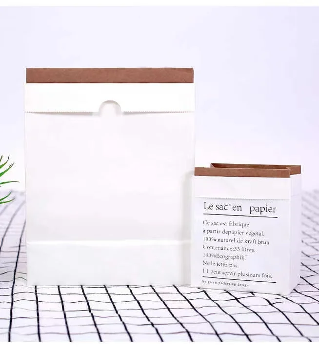 Gift Florist Bouquet Bag Wholesale Candy Food Bread Newspaper Recycled Brown Kraft Paper Flower Bag