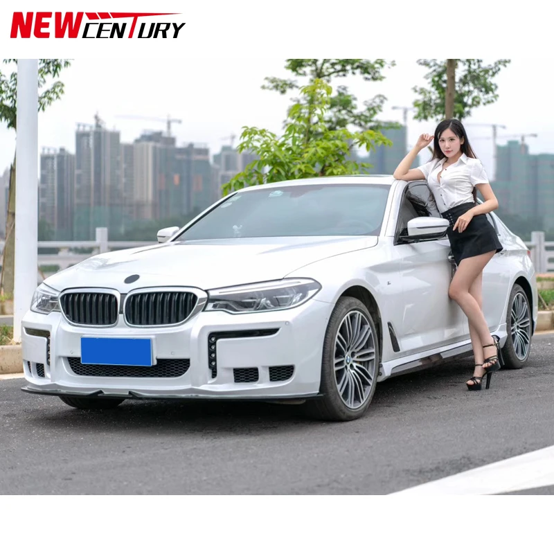 Suitable for 2017-2019 BMW 5 Series G30 38 front bumper rear bumper skirt FRP material Wald style