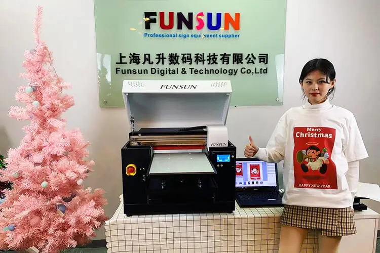  Индивидуальный цифровой планшетный принтер FUNSUN A3 для футболок печатающая машина одежды цена от производителя большая