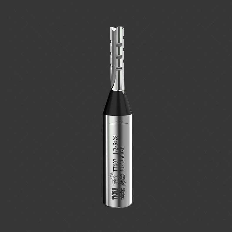 Фрезы Tiger Shark Premium для деревообработки 3-флейта TCT Прямой нож гравировки CNC