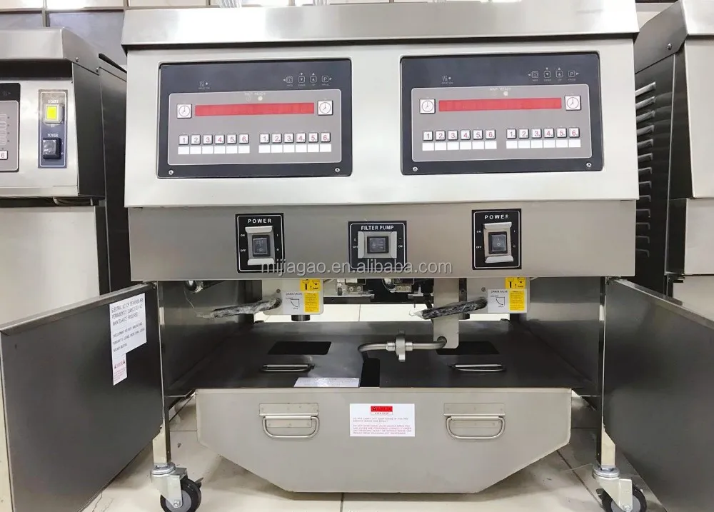 Double Cylinder Open Fryer/Restaurant Use Electric Deep Fryer with Computer Control Panel for Hotels and Fried Chicken for sale