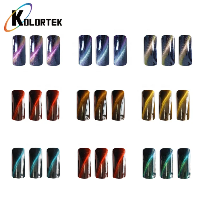 Cat Eye Pigment 3d Magnetic Chameleon Pearl Mirror Effect Pigment Powder For Nail Art Polish