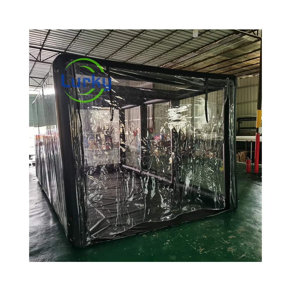 Factory Price Transparent PVC Car Cover Hail-Proof Inflatable Car Garage Tent Advertising Inflatables for Car Wash
