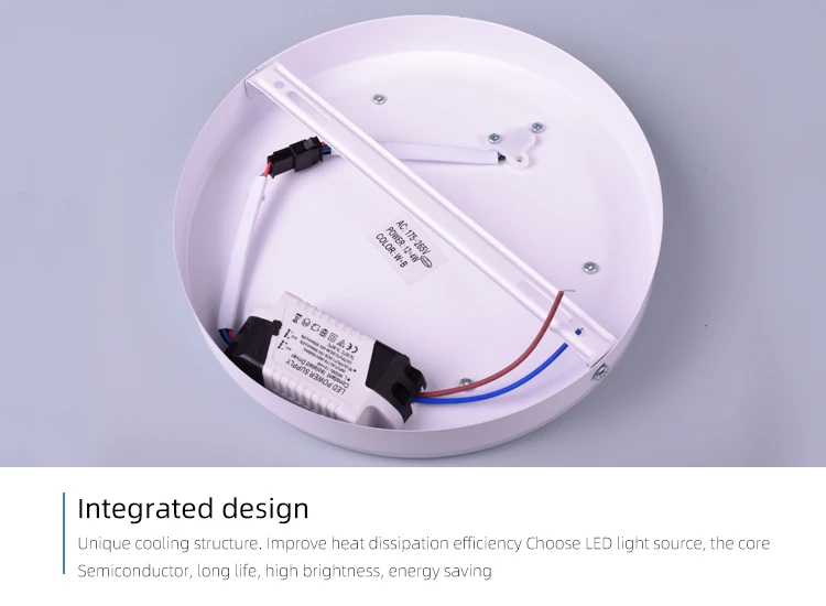 Aier Zhongshan Home Office Modern Round Double Color Ceiling Led Lamp Surface Mounted Led Panel Light