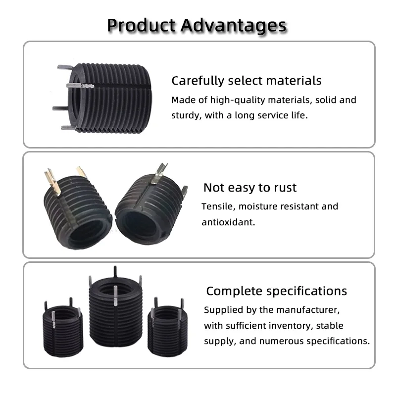 Key Locking Insert Thread Fasteners Furniture Threaded Inserts For Plastic Threaded Sleeve