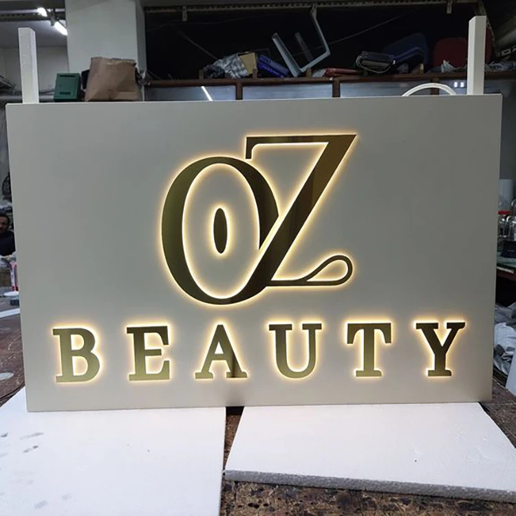 led sign board outdoor advertising custom metal business signs 3d led stainless steel backlit channel letters sign wall logo