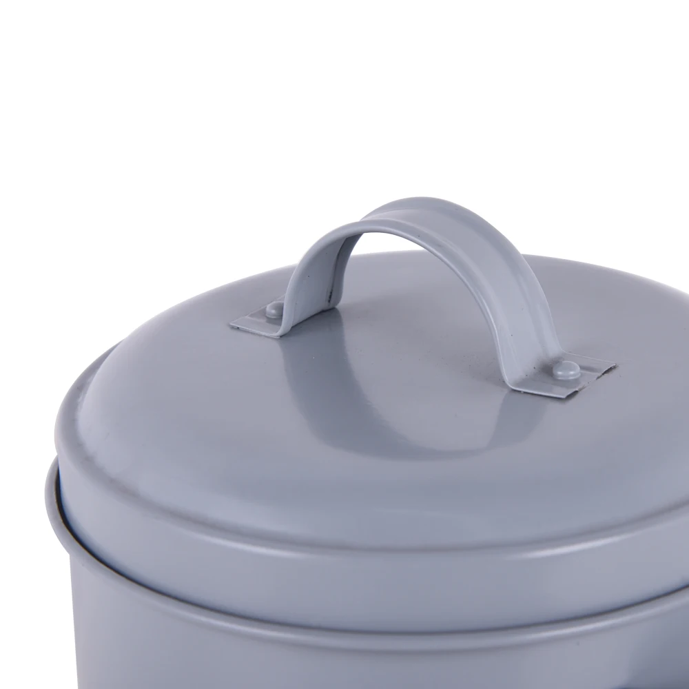 
2021 Hot Selling metal garbage container kitchen 3 Pieces Set Potato Pot Garlic Pot Onion Pot Food Storage Box 
