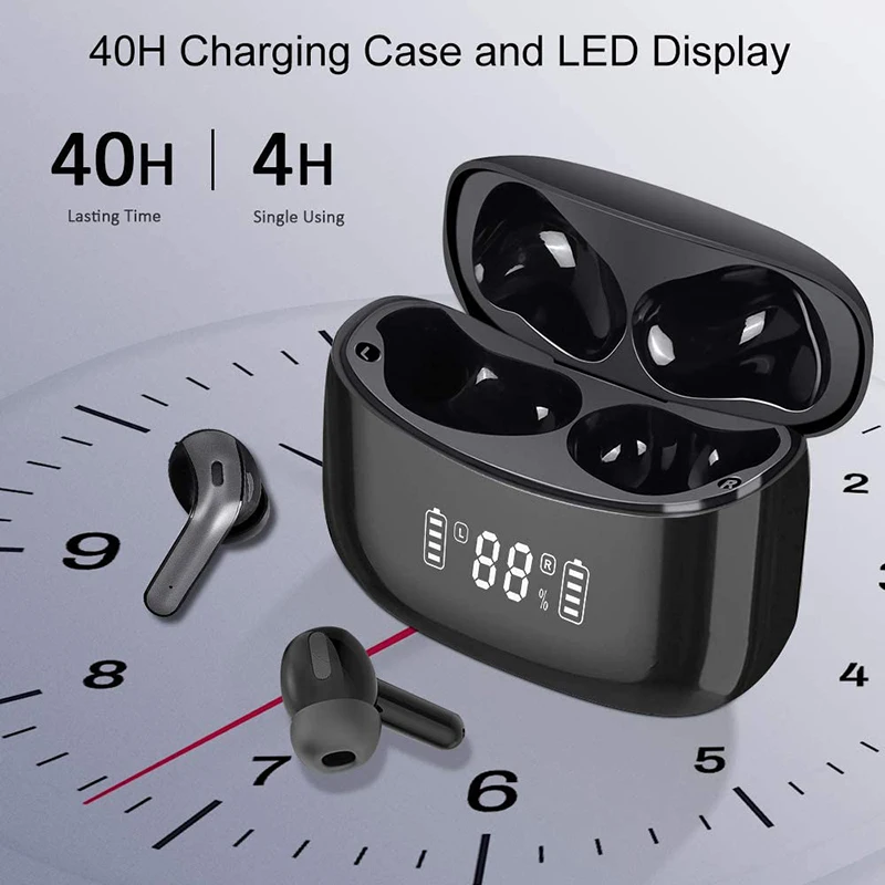 OEM X15 Tws Wireless Earphone Led Display Hifi Stereo Sound Headset Headphone Type C Waterproof BX15 Earbuds