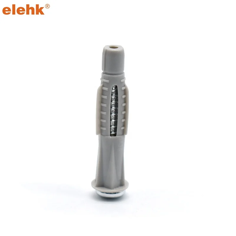 Elehk 6Mm 8Mm Plastic Knot Anchor With Cap Plastic Expansion Anchor Plastic Wall Anchor Nylon Wall Plug
