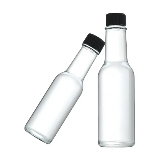 Empty Clear 100ml Mini Ketchup Bottles with Plastic Caps 4oz Chili Sauce Bottle