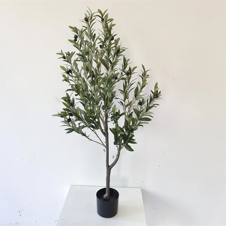 Olive Tree Artificial for Indoor Decoration High Simulation Plant Bonsai Green Plant Artificial Plant Faux Olive Tree With Pot