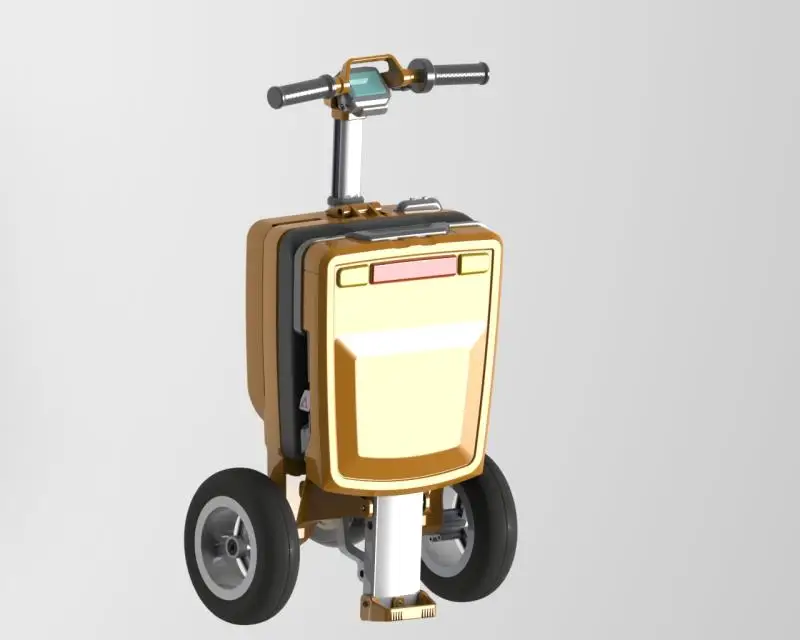 Adult three wheel big powerful max load weight 120kg 3 wheel scooter with detachable battery