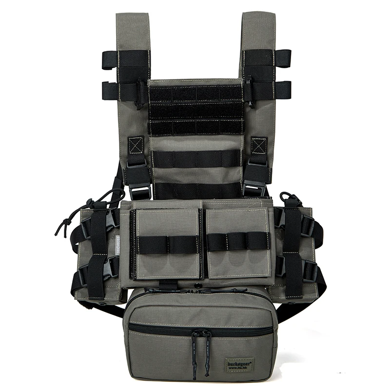 Factory Military Combat Protection Vest MOLLE System Adjustable Detachable Pouches For Tactical Battlefield Training