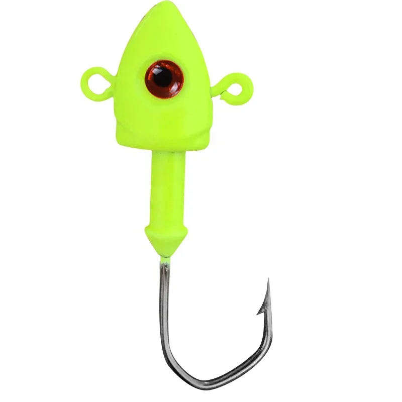 Wholesale In Stock 10pcs/bag Lead Head Hook Fishhooks Various Weights Jig Hook Saltwater For Fishing Lure