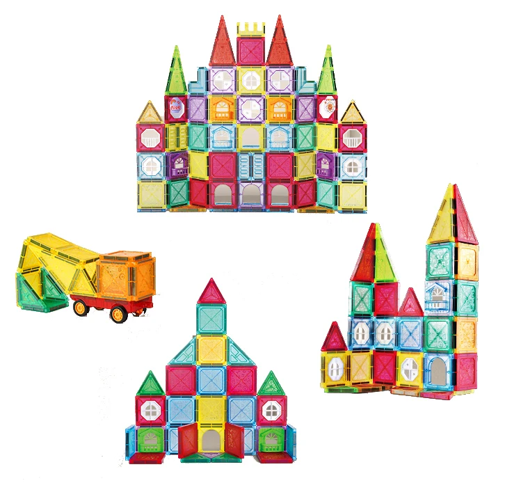 2024 latest Trending Products 3D Creative Magnetic Blocks Building Magnet Tiles kid Construction Toys Stem Puzzle Magnetic Tile